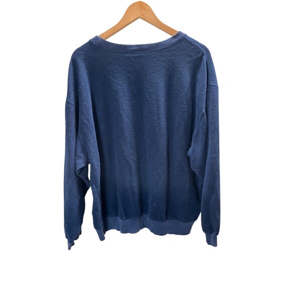 Vintage Pepsi Sweatshirt 1X Women’s Navy Long Sleeve Embroidered Lettering - Picture 2 of 5